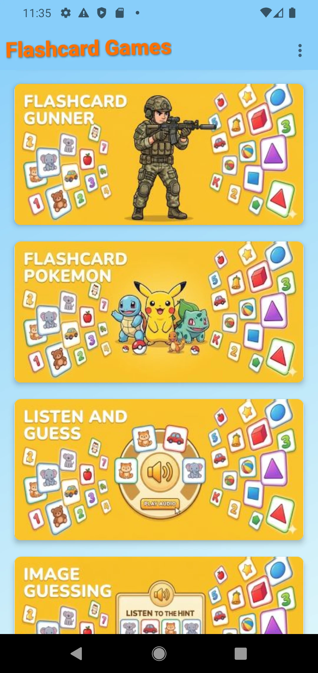 Flashy Hub: Learn & Play Games screenshot